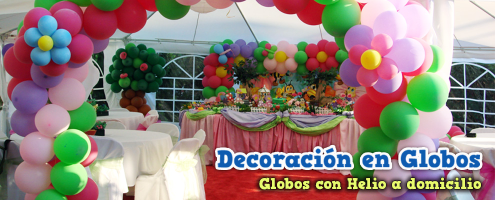 Decoración con globos
